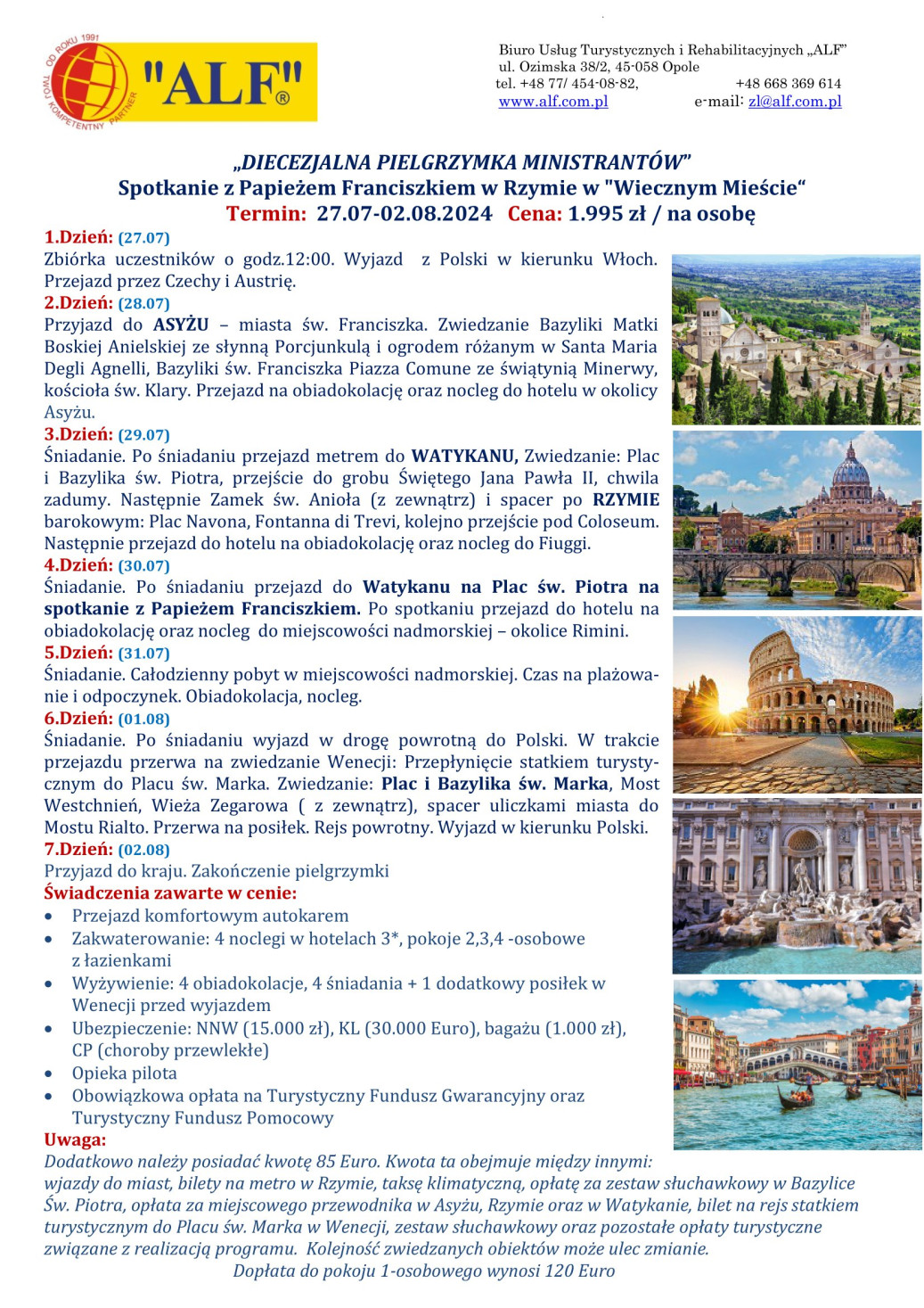 21 Pielgrzymka LSO Rzym