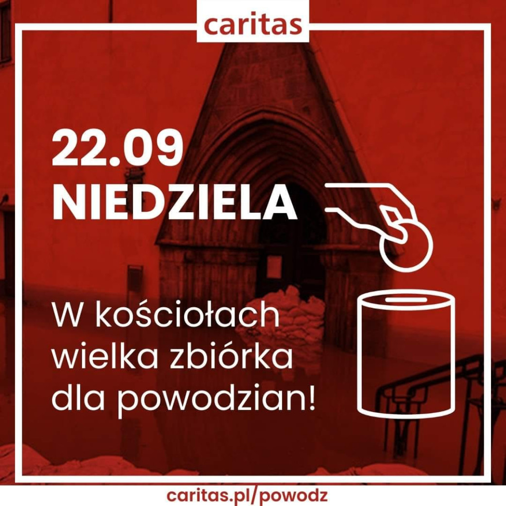 zbiórka caritas powodzianie